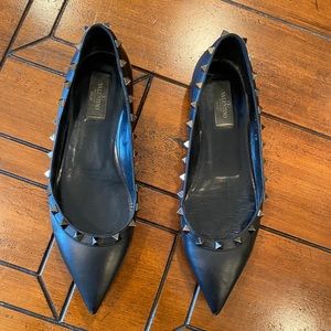 Valentino Rockstud Ballerina Flats